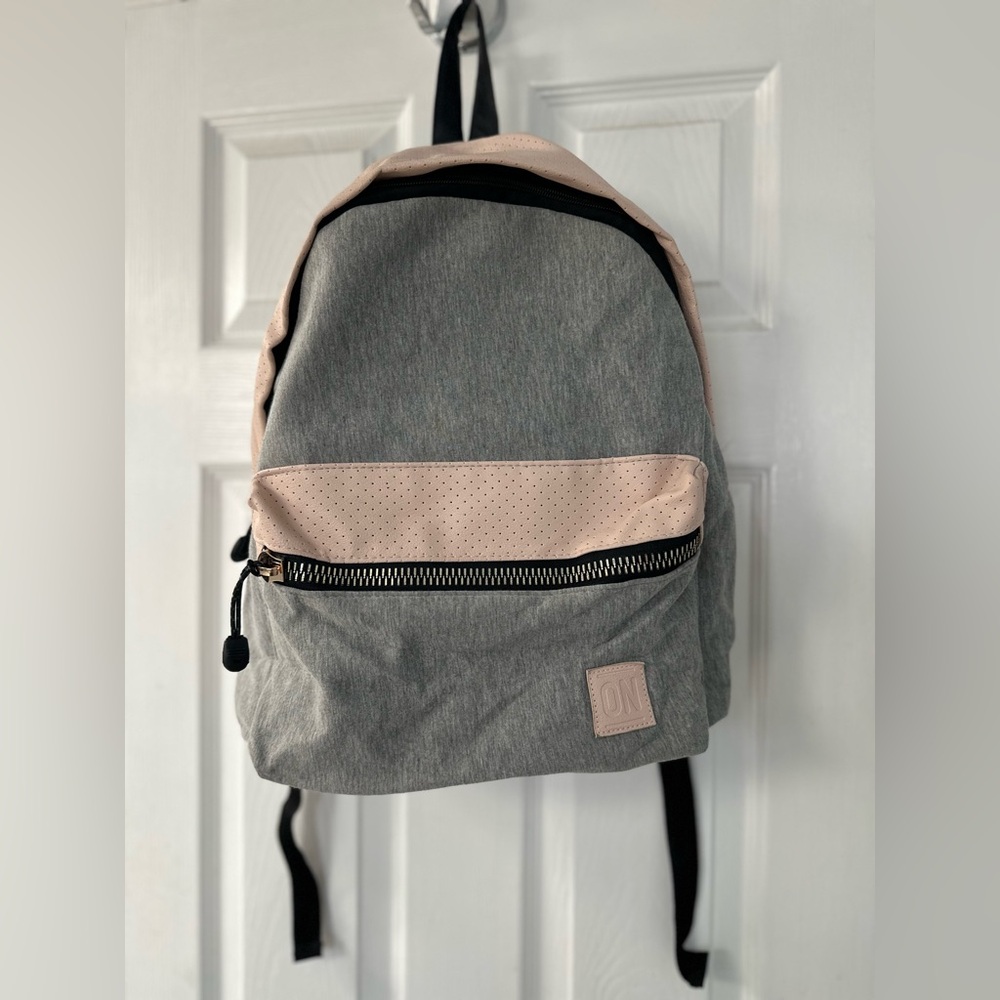 Cotton On Gray and Pink Backpack